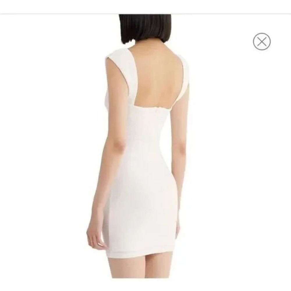 Rumer the Label Ribbed Women's Small White Classic Rae Mini Dress NWT Feminine - Picture 4 of 10